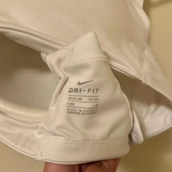 NWOT NIKE [36E] Women's BOLD HIGH SUPPORT Sports/Yoga/Gym Bra-White BQ4127-100 - Picture 7 of 7